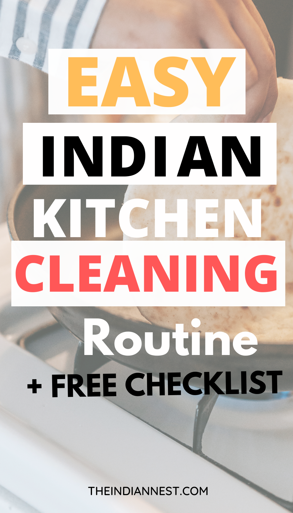 easy Indian kitchen cleaning routine