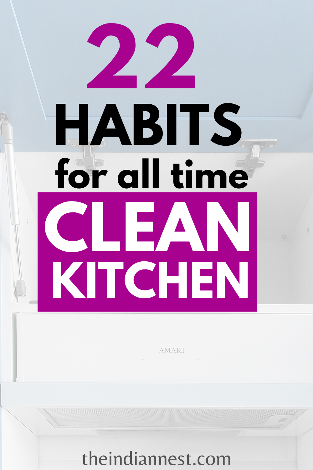habits for a clean kitchen