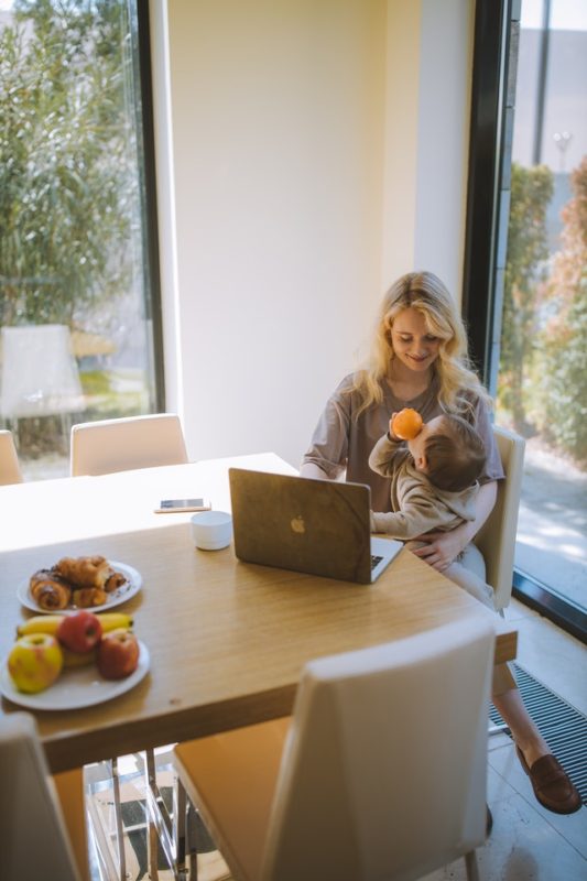 multitasking habits of successful work from home mom