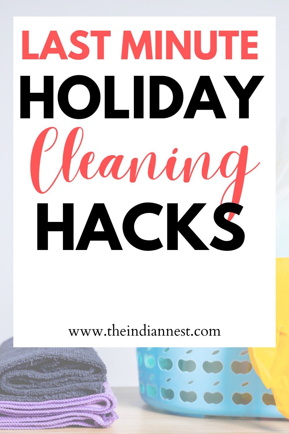 Don't get caught off guard by holiday tasks. This ultimate cleaning schedule will help you clean every room before the big day and for summer holiday seasons. From the very basic to those things you always forget about, here is my guide for tackling cleaning the house during the holidays. Holiday Cleaning Tips That Make Tidying Up Easy. Use this  holiday cleaning tips and tricks to prep and clean your home. 