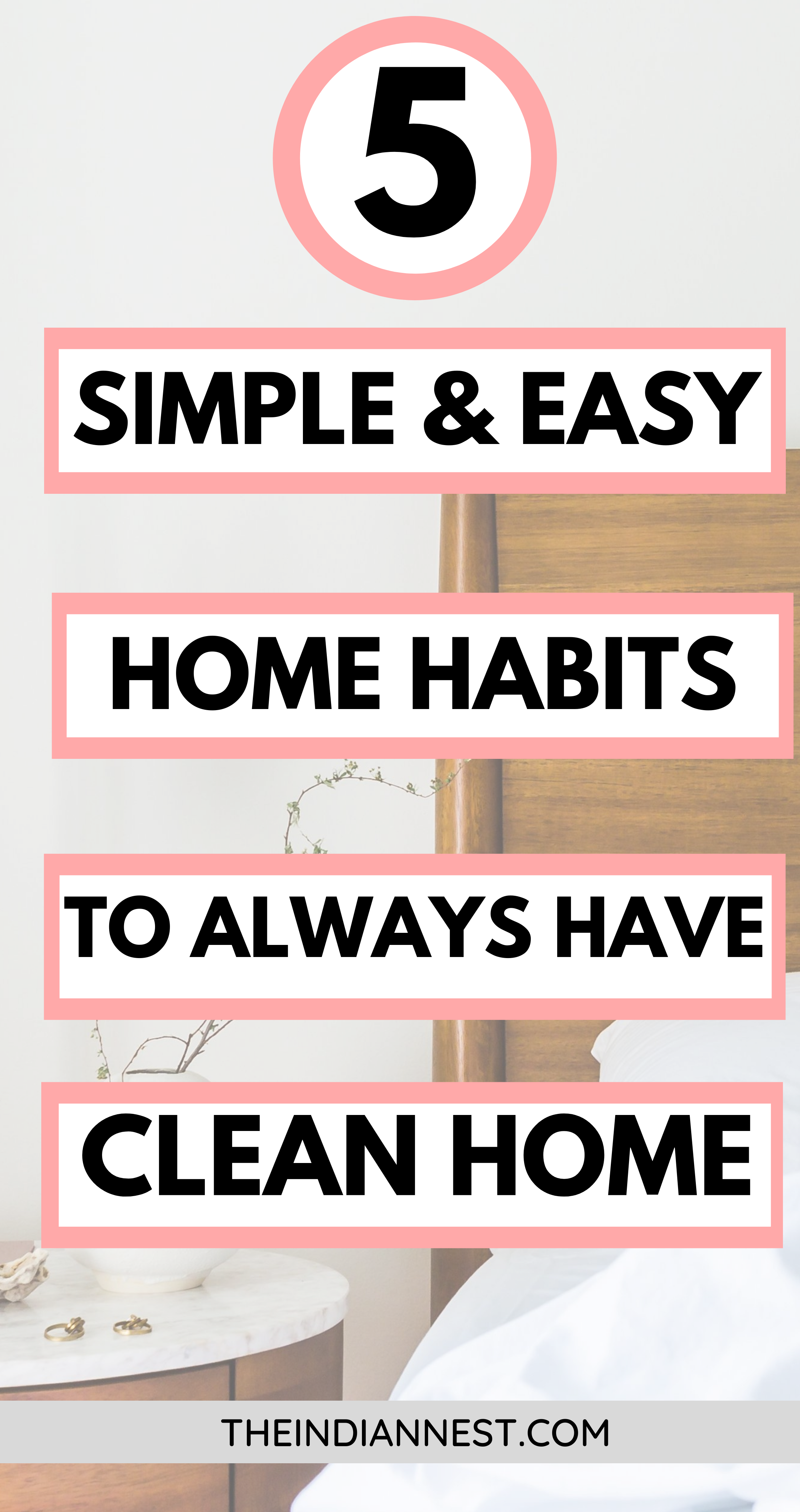 How do you keep your house clean?  I've found that by establishing some simple daily habits, I can keep on top of the chaos and clutter and dirt so that cleaning becomes so quick and effortless. 