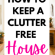 how to have a clutter free home