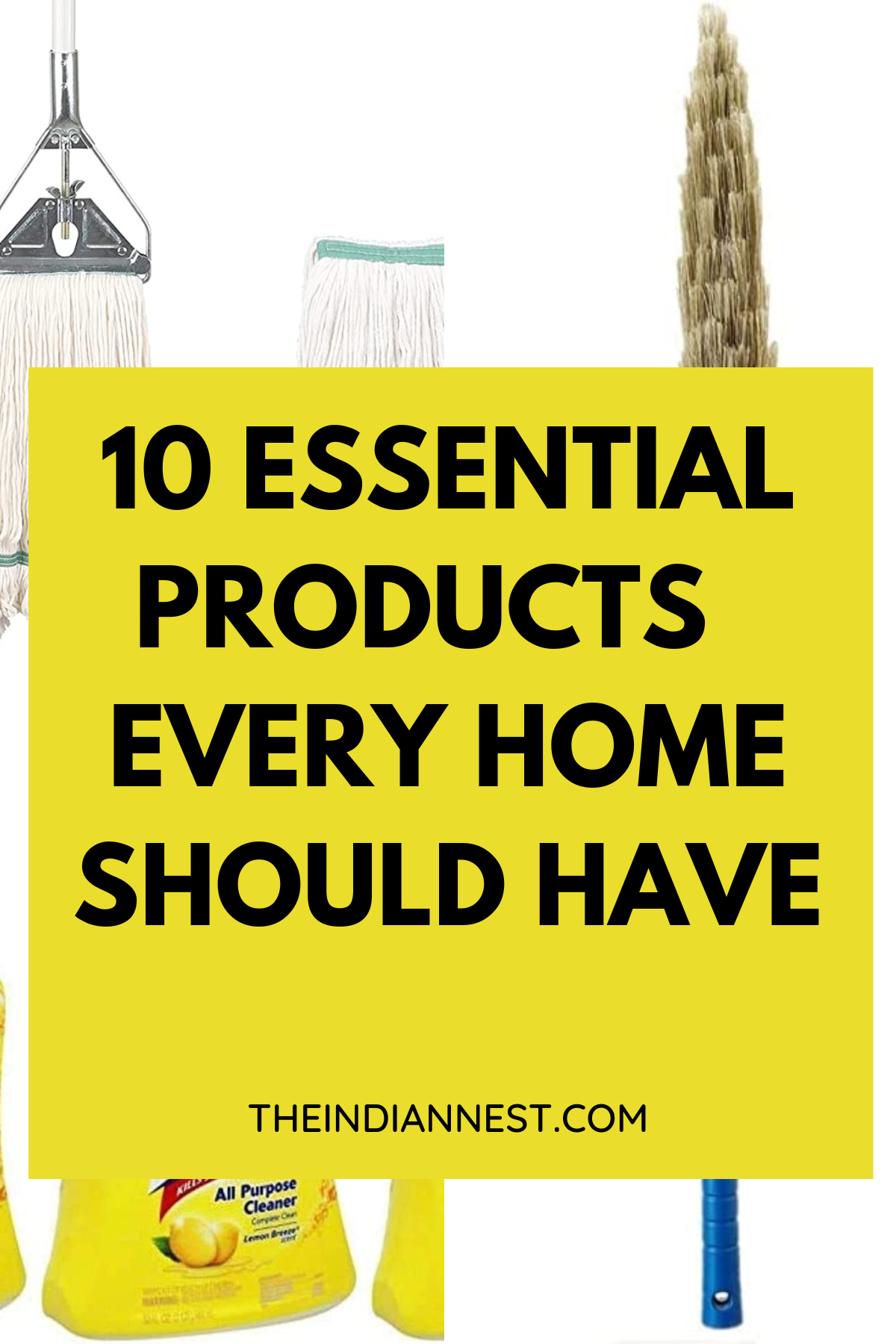 basic and essential cleaning tools and products every home should have