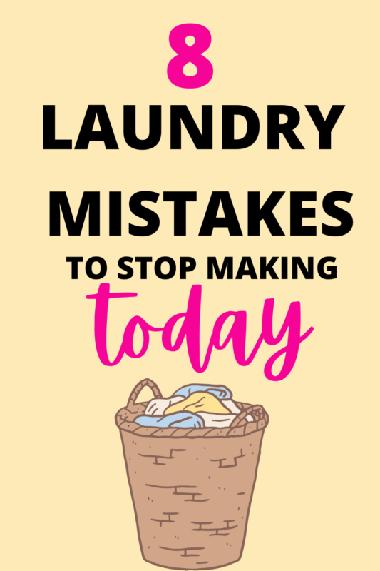 laundry mistakes probably you are making.