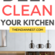 tips and tricks to deep clean your kitchen