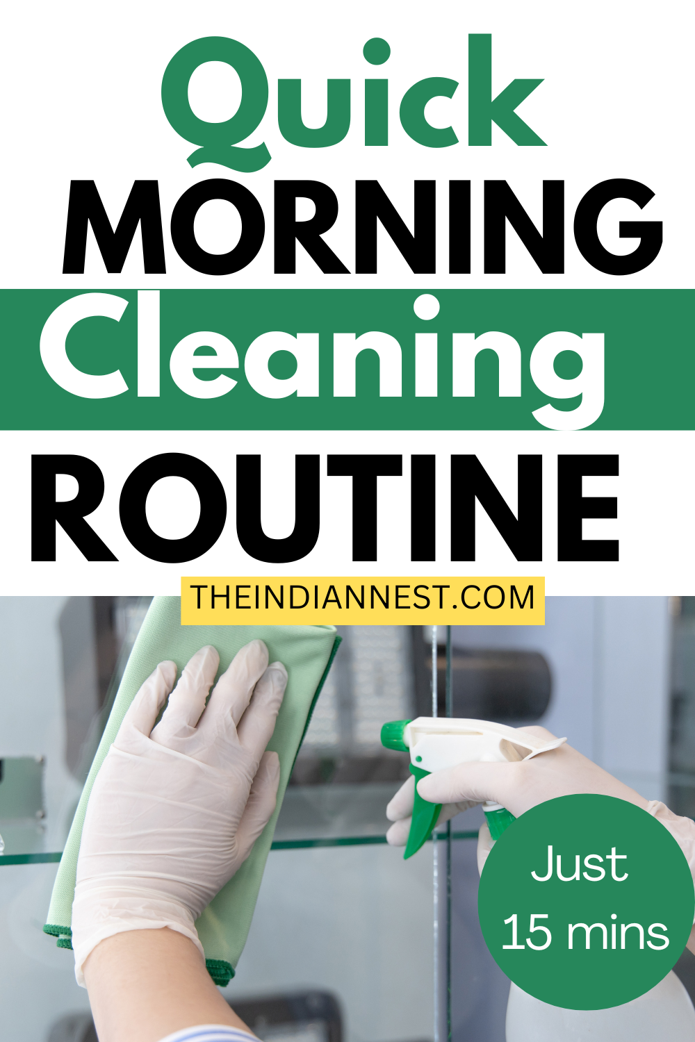 easy morning cleaning routine 