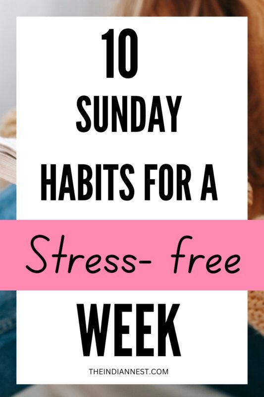  Sunday habits for a productive and organized week 