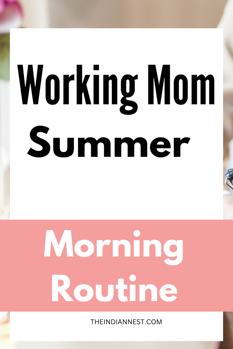 working mom summer routine